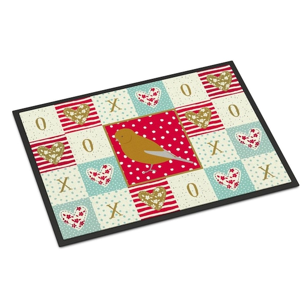 Carolines Treasures 18 x 27 in. Norwich Canary Love Indoor or Outdoor Mat CK5506MAT - main